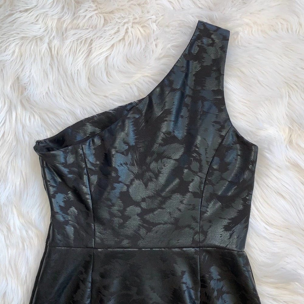 Erin Fetherston One Shoulder Animal Print Dress - Picture 9 of 14